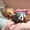Kruzzel 24714 Plyšový vankúš Pes, 70 cm, šedobiela Náhľad obrázku produktu 10