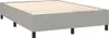vidaXL Boxspringbett mit Matratze Hellgrau 140x190 cm Stoff Produktbild-Vorschau 11