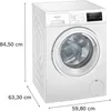 Siemens iQ300, Waschmaschine, Frontlader, 8 kg, 1400 U/min. Produktbild-Vorschau 4