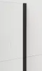 Polysan ESCA BLACK MATT Dusch-Glasteil, Wandmontage, Glas Produktbild-Vorschau 2
