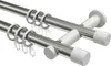 Interdeco Gardinenstange / Vorhangstange Edelstahl-Optik / Produktbild-Vorschau 1