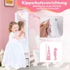 COSTWAY Dětská skříňka na šperky, sklápěcí zrcadlová Náhled obrázku produktu 8