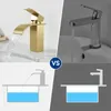 Wasserfall Waschtischarmatur, 304 Edelstahl Gebürstet Gold, Produktbild-Vorschau 9