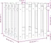 vidaXL Kvetináč Picket Fence Design 50x50x50 cm masívne Náhľad obrázku produktu 7