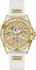 Guess Damen Multifunkion Armbanduhr Queen weiß, gold 40 mm Produktbild-Vorschau 1