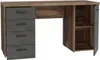 Schreibtisch NETBOB, Optik: Old Wood Vintage / Beton von Produktbild-Vorschau 3