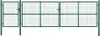 vidaXL Maschen-Gartentor Grün 500x125 cm Verzinkter Stahl Produktbild-Vorschau 4