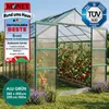 BRAST Gewächshaus Aluminium mit Fundament | 380x250x235cm | Produktbild-Vorschau 1