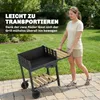 Outsunny houtskoolgrill met karretje en grillrooster met 4 Productafbeelding-voorbeeld 8