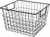 H&S Decoration Drahtkorb loft aus Metall schwarz 19cm x Produktbild-Vorschau 1