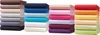 Stacks of folded fabric sheets in various colors. Produktbild-Vorschau