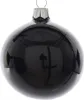 Weihnachtskugeln Glas 6cm mundgeblasen 6er Box - Schwarz Produktbild-Vorschau 1