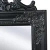 vidaXL Standspiegel im Barock-Stil 160x40 cm Schwarz Produktbild-Vorschau 8