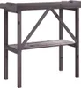 Přesazovací stůl s policí šedý 78 x 38 x 82,5 cm masivní Náhled obrázku produktu 6