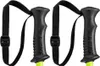 A pair of black ski poles with neon yellow shafts and black straps, shown against a white background. Náhled obrázku produktu