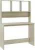 vidaXL Schreibtisch mit Regalen Sonoma-Eiche 110x45x157 cm Produktbild-Vorschau 1