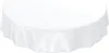 Tischdecke Wachstuch PVC abwaschbar Einfarbig Weiß Rund Produktbild-Vorschau 1