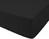 A close-up view of a black fitted sheet. Náhled obrázku produktu