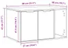vidaXL Katzenklo Artisan-Eiche 80x50x45 cm Holzwerkstoff Produktbild-Vorschau 8