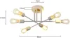 ZMH Plafondlamp Wit, 6 lichtpunten, vintage, woonkamerlamp, Productafbeelding-voorbeeld 9