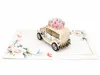 biglietto di matrimonio pop-up 3D per gli sposi con accenti Anteprima dell’immagine prodotto 4