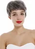 WIG ME UP Perücke Echthaar Damen Herren kurz Bowl Cut Produktbild-Vorschau 1
