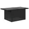 vidaXL 6-tlg. Garten-Sofagarnitur mit Kissen Schwarz Poly Produktbild-Vorschau 6
