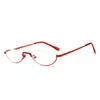 Herren Damen Lesebrille Halbmondform Leser Rot +3,5 Produktbild-Vorschau 1