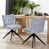 Duhome Esszimmerstuhl aus Chenille 360° Drehbar Stuhl mit Produktbild-Vorschau 2