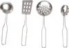 Four stainless steel kitchen utensils are displayed against a white background. Náhled obrázku produktu
