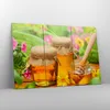 Bild auf Leinwand - Leinwandbild - Honig Glas Glas Vitamin Produktbild-Vorschau 4