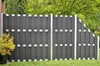 WPC-Sichtschutzzaun CARMENO - 1x Schrägelelement - Schwarz Produktbild-Vorschau 5