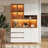 Merax : armoire de cuisine avec vitrine, éclairage LED, 3 Voir les images du produit 5