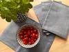 Set di 4 strofinacci in lino al 100%, colore grigio, Anteprima dell’immagine prodotto 4