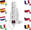 Steckdosenleiste  3 m / 4 Steckdosen / Schalter / weiß / PVC / 1,5 mm2 Produktbild-Vorschau