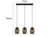 Suspension BIDAR noire 3xE27x28W en métal, dimensions : Voir les images du produit 10