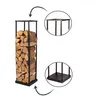 Metall Holzregal 31,5 × 31,5 × 115 cm – Kaminholzregal für Produktbild-Vorschau 3