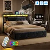 INONEFT Boxspringbett 140×200 mit Ladefunktion (USB & Produktbild-Vorschau 3