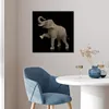 MuchoWow® Poster Elefant - Tiere - Schwarz - Porträt 50x50 Produktbild-Vorschau 5