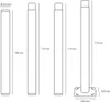 Mât d'éclairage pliable en acier 4 m Ø 60 mm Voir les images du produit 7