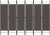 vidaXL 6 pezzi divisorio antracite 240 x 180 cm Anteprima dell’immagine prodotto 6