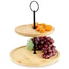 Excellent Houseware Serviertablett 2 Etagen Bambus Rund Produktbild-Vorschau 15