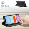 iPhone 11 Pro Max Brieftasche Hülle, Retro Kunstledertasche Produktbild-Vorschau 3