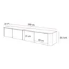TV-Hängeschrank CELESTE mit LED-Beleuchtung, push-to-open Produktbild-Vorschau 7