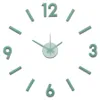 Horloge murale 3D moderne en plastique vert Voir les images du produit 1