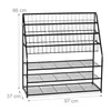 Portariviste Relaxdays XL, L x P x A: 96 x 97 x 37 cm, Anteprima dell’immagine prodotto 4