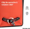 Wiltec Sacoche étanche pour porte-bagages rouge – capacité Voir les images du produit 6