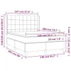 The Living Store Boxspringbett mit Matratze & LED Produktbild-Vorschau 8