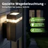 Grafner Aluminium Wandlampe schwarz, IP44, GU10 Fassung, Produktbild-Vorschau 2