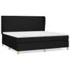 vidaXL Boxspringbett mit Matratze Schwarz 200x200 cm Stoff Produktbild-Vorschau 3